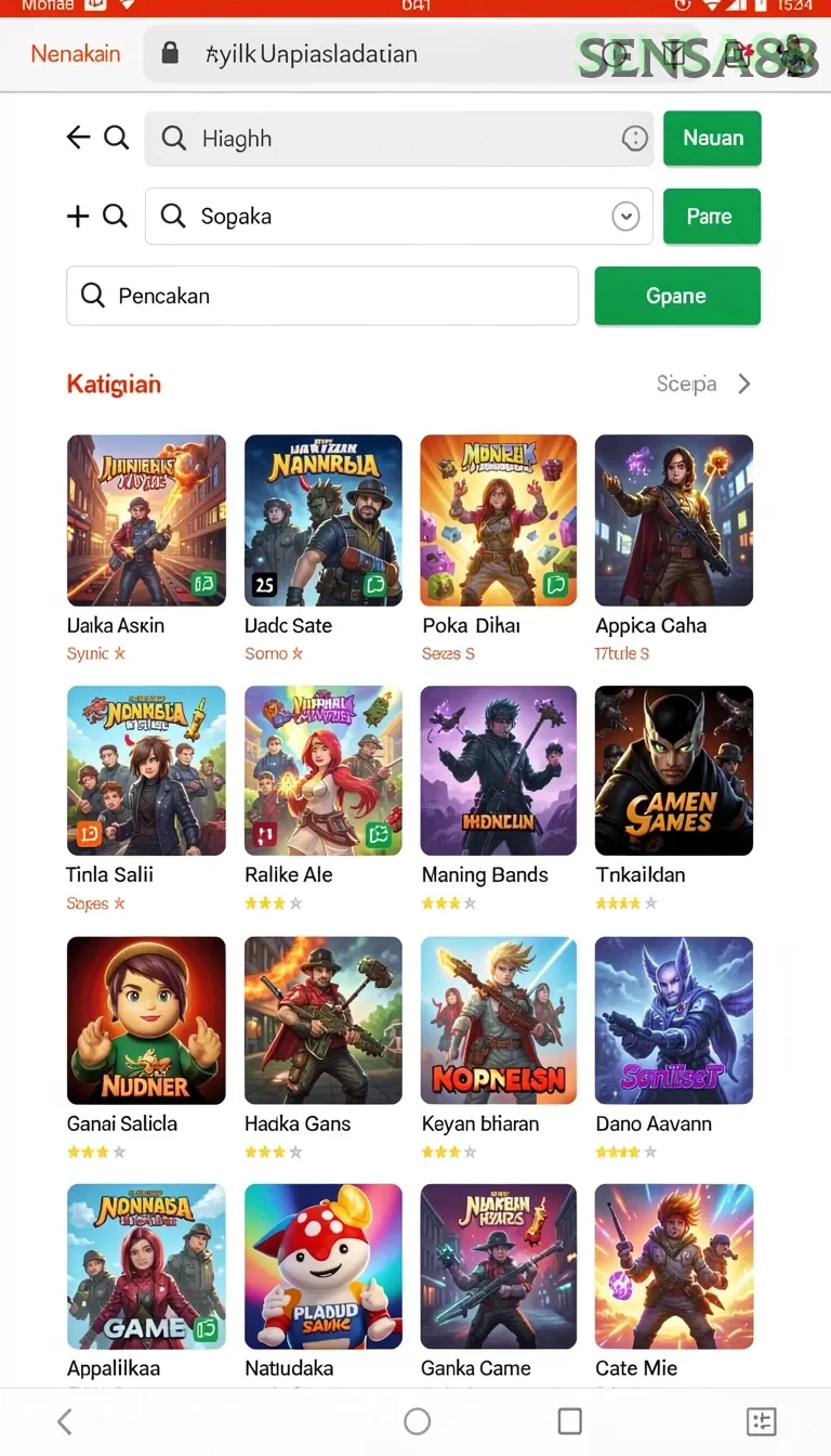 Cuplikan layar ZK7 — halaman utama